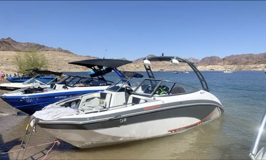 Top Rated Owner 24ft Party Boat with Tubing, Wakeboarding, Sand Toys