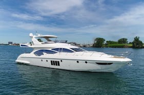 "Lupo 2" 70' Azimut FlyBridge for Charter in Sunny Isles Beach