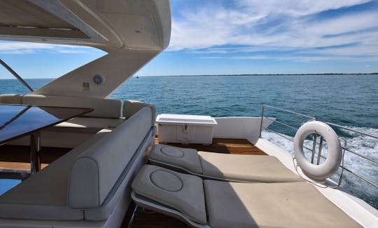 "Lupo 2" 70' Azimut FlyBridge for Charter in Sunny Isles Beach