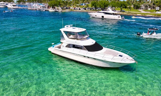 52' LUXURY YACHT RENTAL FOR PARTY IN MIAMI, GREAT LOCATION, NO HIDDEN FEES