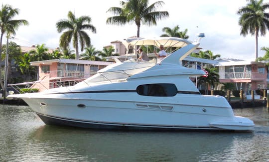 "Xavier" 46' Silverton 410 Sport Bridge Motor Yacht Rental in Fort Lauderdale, Florida