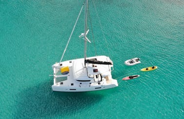 Luxury Catamaran Yacht Charter - 2022 S/Y HeyBlue Lagoon 42 in Paros, Cyclades for up to 10 guests!!! Weekly Trips