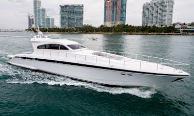 Aluguel de iate a motor esportivo de luxo “Liberty” Leopard em Miami Beach, Flórida