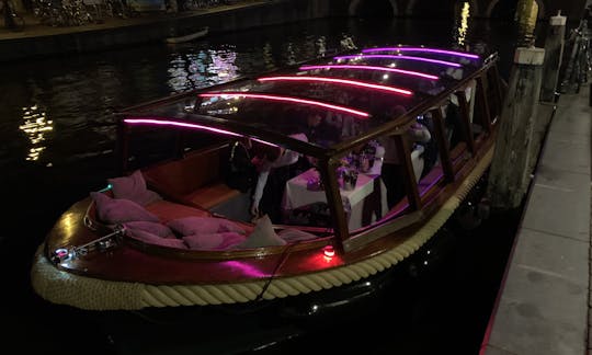 Private boat hire in Amsterdam with captain & bar!