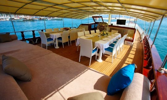 Sailing Charter 101ft Gulet with Captain and Crew in Fethiye, Turkey