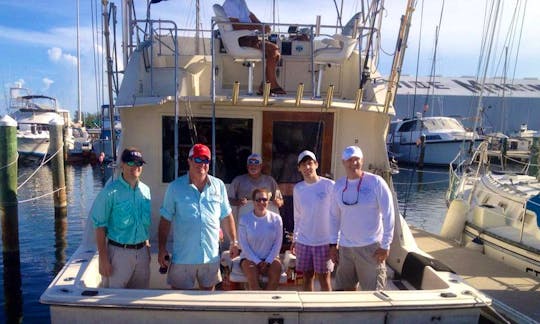 Fishing Charter on 45ft Hatteras Yacht in Key West