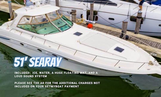 51' Searay a perfect boat in Miami! 😍