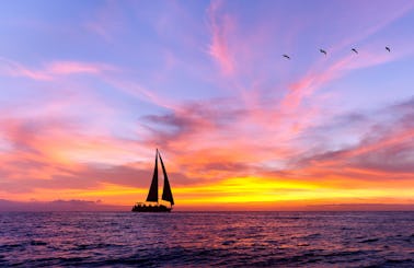 Diamond Head Sunset Sail See Whales on Private Luxury Yacht