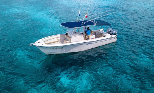 Grady White 30’ Center Console Visit el Cielo Cozumel. 10 passengers