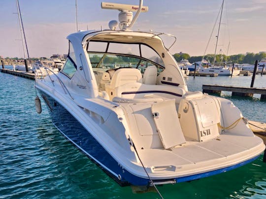 Charter a 39' Luxury SeaRay Sundancer 390 for 11 guests w/ Captain in Chicago