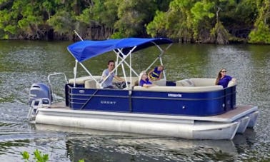 Location d'un ponton « Cape 1 » Crest de 22 pieds à Merritt Island, en Floride