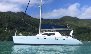 S.Y. Sarah 45' Sailing Catamaran for rent in Seychelles