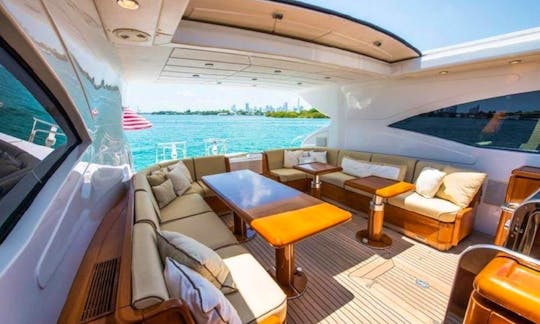 72′ Mangusta – Miami Yacht Rental