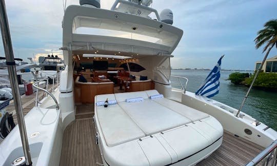 72′ Mangusta – Miami Yacht Rental