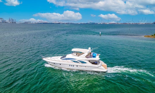 65' Azimut 🛥 || Incredible Luxury Yacht In Miami Florida!!