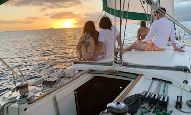 The best value Sunset Cruise off Waikiki! Beneteau 43ft.