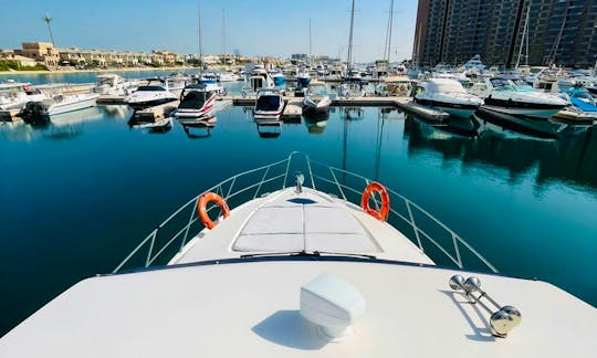 Luxurious Majesty 50 yacht in Dubai for cruising
