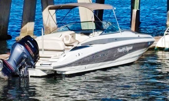2018 24ft Crownline Deck Boat for Trips to Anna Maria Island, Bradenton Beach