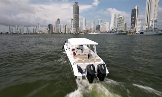 42ft Firpool Center Console Boat for Charter in Cartagena / Rosario Islands 