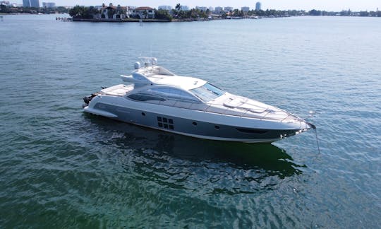 Amazing Azimut 62ft Luxury Yacht Party Boat in Miami Beach, Florida