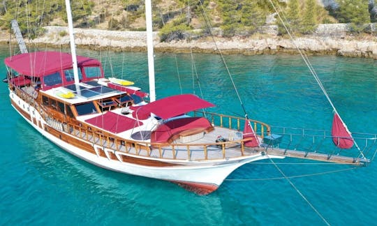 92' Croatia luxury Gulet private charter cruise from Split, Dubrovnik or Šibenik