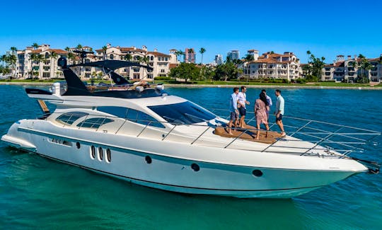 ''Priceless'' Azimut Flybridge Motor Yacht Rental in Miami Beach, Florida