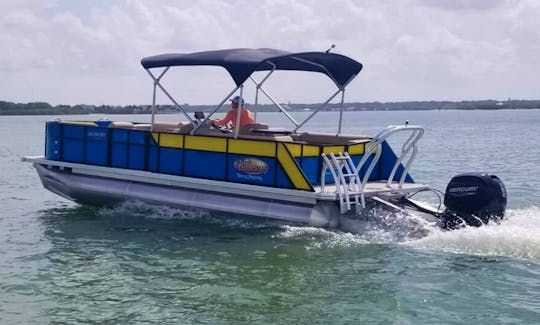 "Bahama 1" Tropical Pontoon Custom for Cruising Madeira Beach