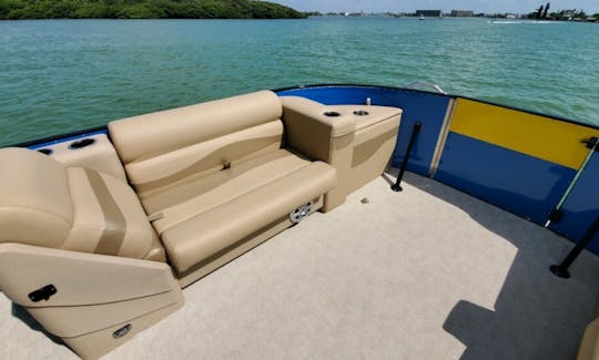 ''Bahama 1'' Tropical Pontoon Custom for Cruising Madeira Beach