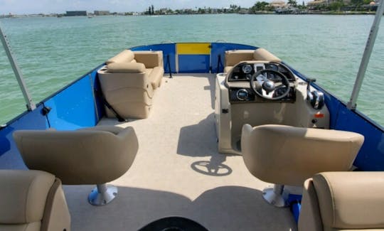 ''Bahama 1'' Tropical Pontoon Custom for Cruising Madeira Beach