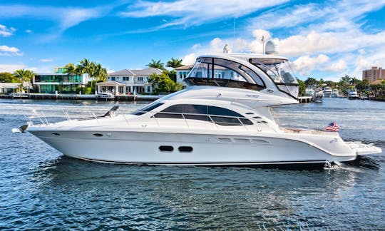 Luxury Sea Ray 52ft Sedan Bridge Yacht for Charter Along Florida's Southeast Coast!