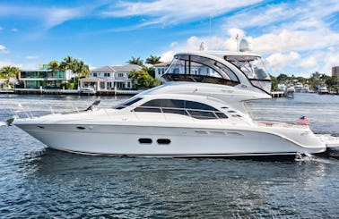 Luxury Sea Ray 52ft Sedan Bridge Yacht for Charter Along Florida's Southeast Coast!