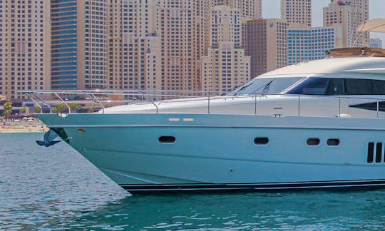 72' Luxury Princess Flybridge Yacht for Charter in Dubai