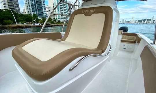 Private and exclusive boat 29FT Mako for all day fun in Cartagena.