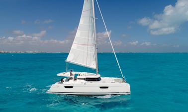 Sailing Luxury Catamaran Charter  47ft for Up to 25 people in Cancun and Isla Mujeres, Mexico