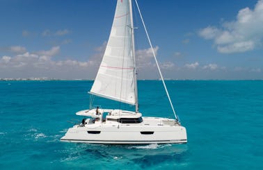 Sailing Luxury Catamaran Charter  47ft for Up to 25 people in Cancun and Isla Mujeres, Mexico