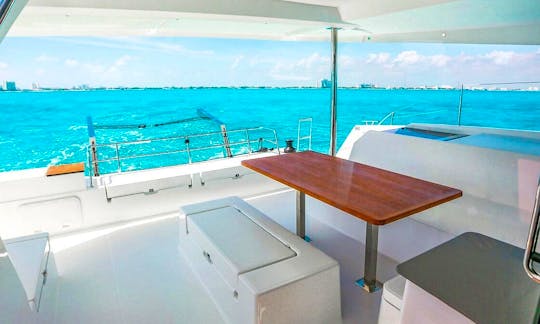 Sailing Luxury Catamaran Charter  47 ft for Up to 25 people in Cancun and Isla Mujeres
