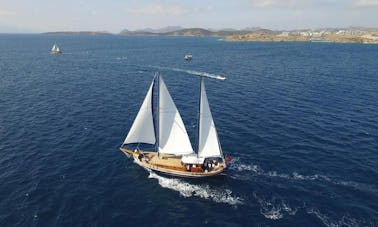 Location privée en goélette à voile W pour 8 personnes à Bodrum, Turquie