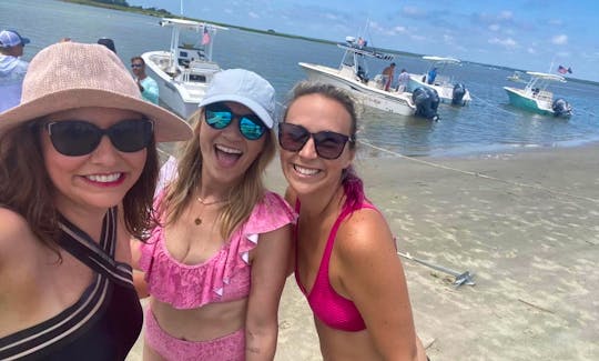 Girlfriends having fun at one of Charleston’s Barrier islands