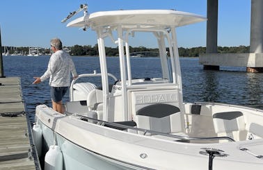 Come relax with local native Captain Ashley Prince aboard a new luxury 24’ Robalo center console!!