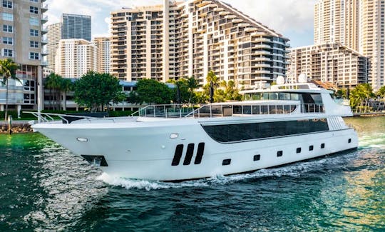 Captained charter on 112' Mega Yacht in the Bahamas | Jacuzzi and water toys included