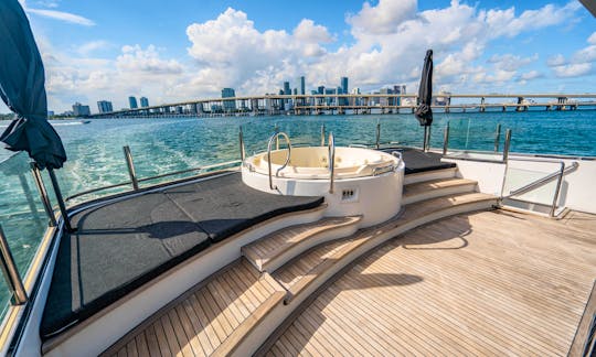 Captained charter on 112' Mega Yacht from Miami to the Bahamas 