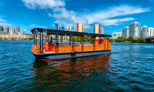 Luxury Party Pontoon Boat in Miami for up to 49 Guests