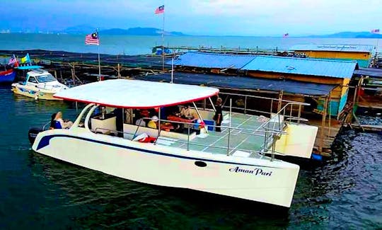 Power Open Deck Catamaran 36ft for Charter