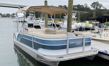 2021 Suncatcher 20ft Pontoon Rental in Hilton Head Island!