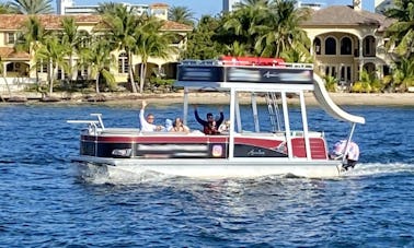 Avalon 26ft Double Decker Pontoon boat with slide