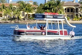Avalon 26ft Double Decker Pontoon boat with slide
