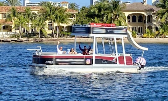 Avalon 26ft Double Decker Pontoon boat with slide