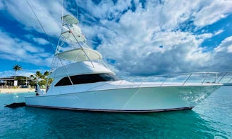 Viking 52' Luxury Yacht with Captain and Crew in Fajardo