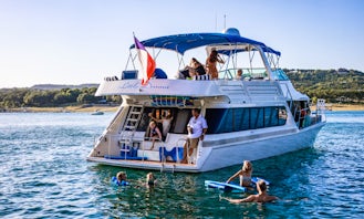 Blue Water 65ft Premier Yacht Rental on Lake Travis