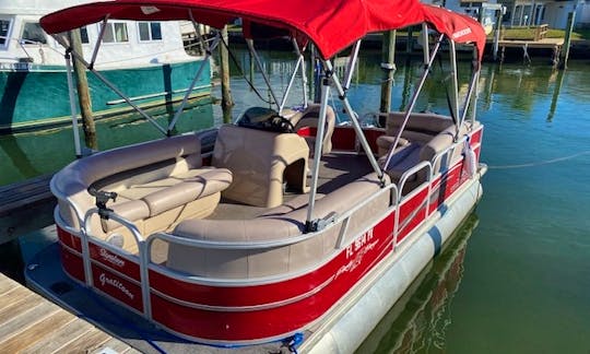 20 ft Pontoon Suntracker Party Barge for rent in St. Petersburg
